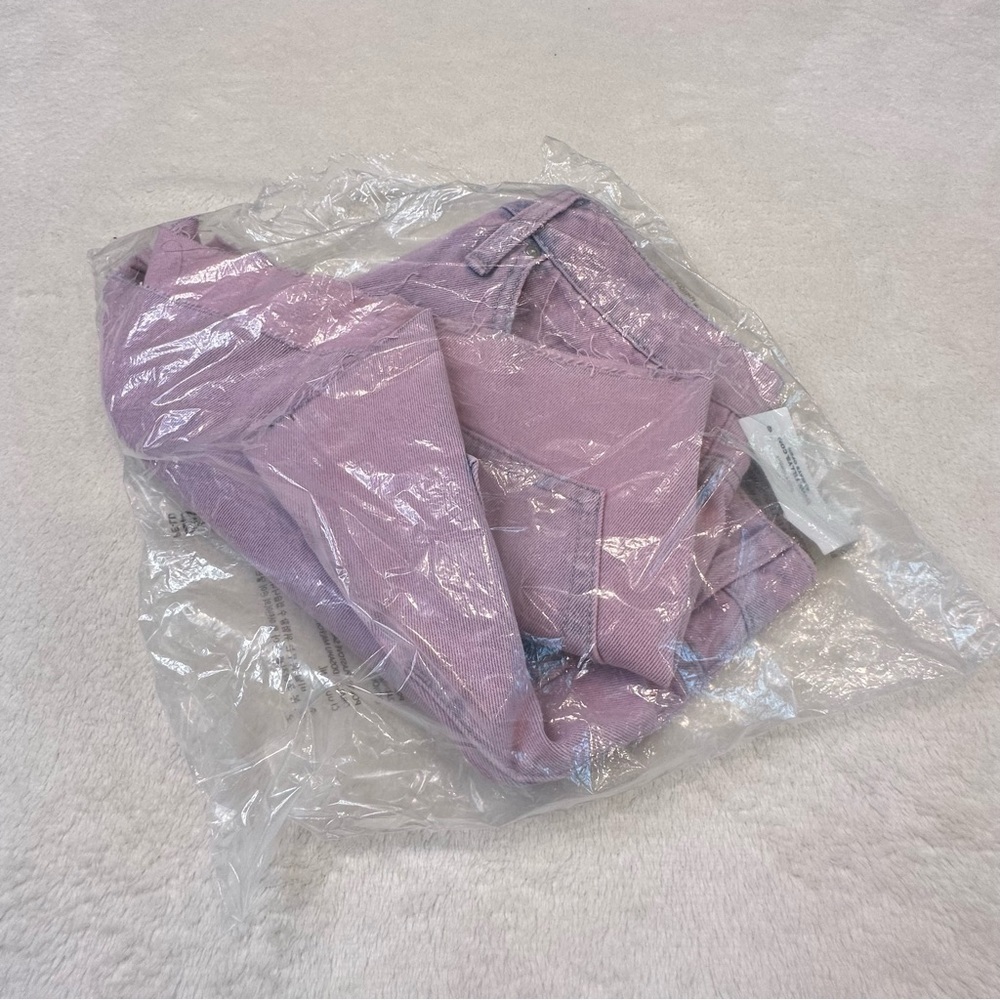 NWT RSQ Pink Acid Wash High Rise Denim Shorts - Picture 12 of 16